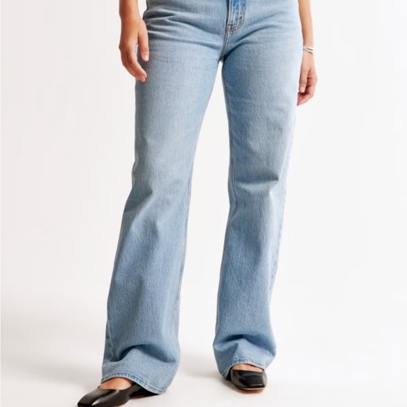 Abercrombie & Fitch Light Blue Flare Jeans - Picture 2 of 3